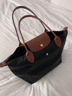 Long Champ Tote Large - Black