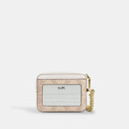 Coach Zipper Card Case - Signature Canvas