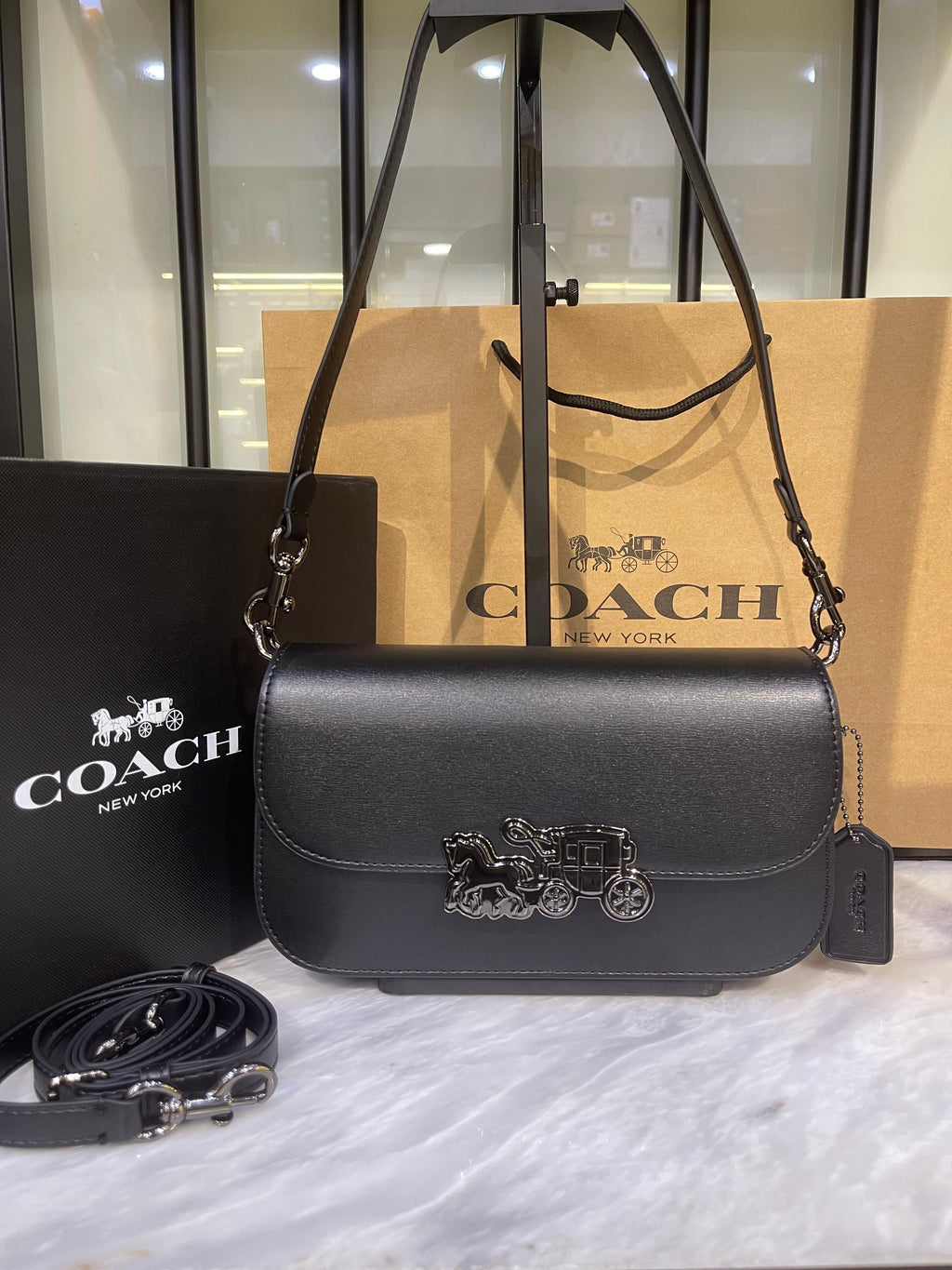 Coach Harper Shoulder Bag - Black