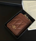 Coach Zipper Card Case - Brown