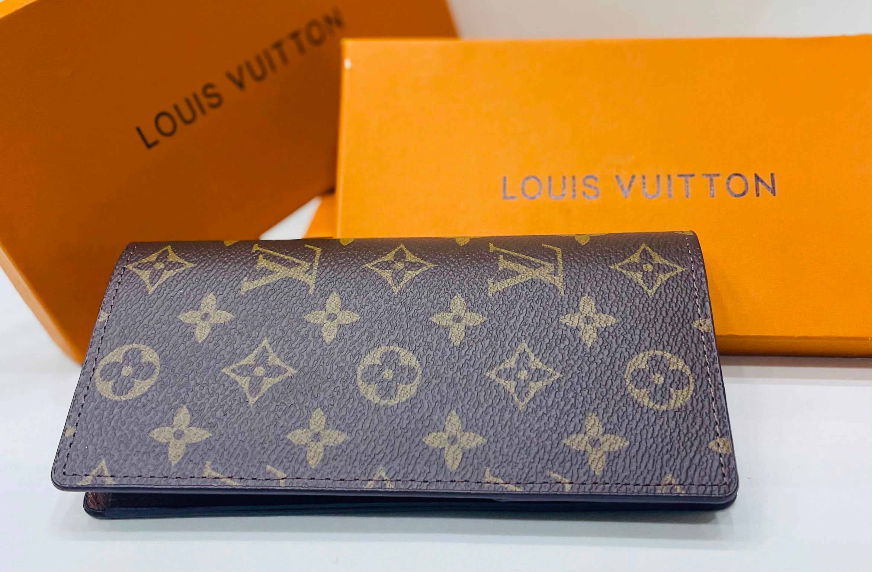 LV Unisex Long Wallet - Brown