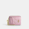 Coach Zipper Card Case - Pink