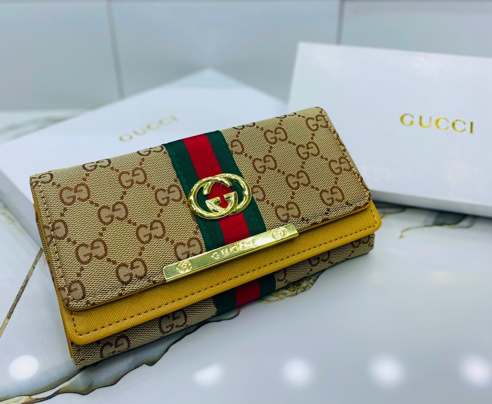 Gucci Hand Wallet - Sand