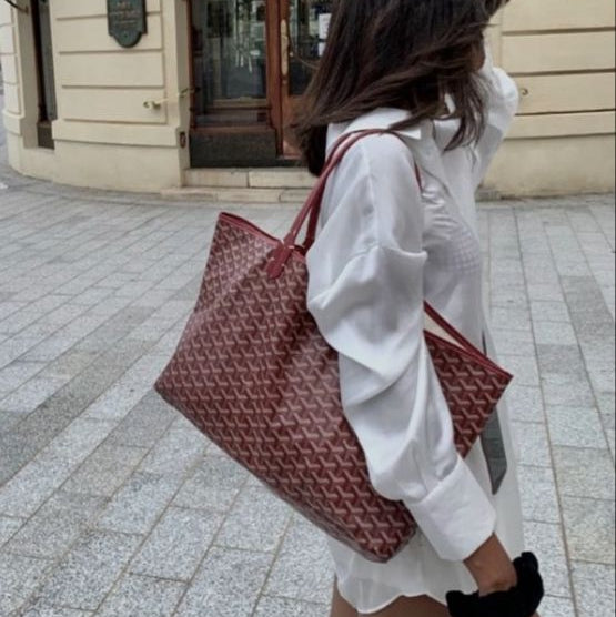 Goyard Tote Bag - Red (Large With Pouch)
