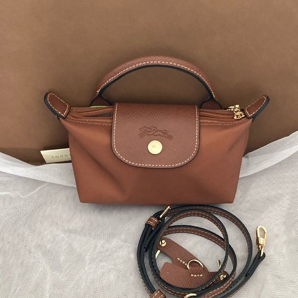 Long Champ Crossbody MINI -  Cognac brown