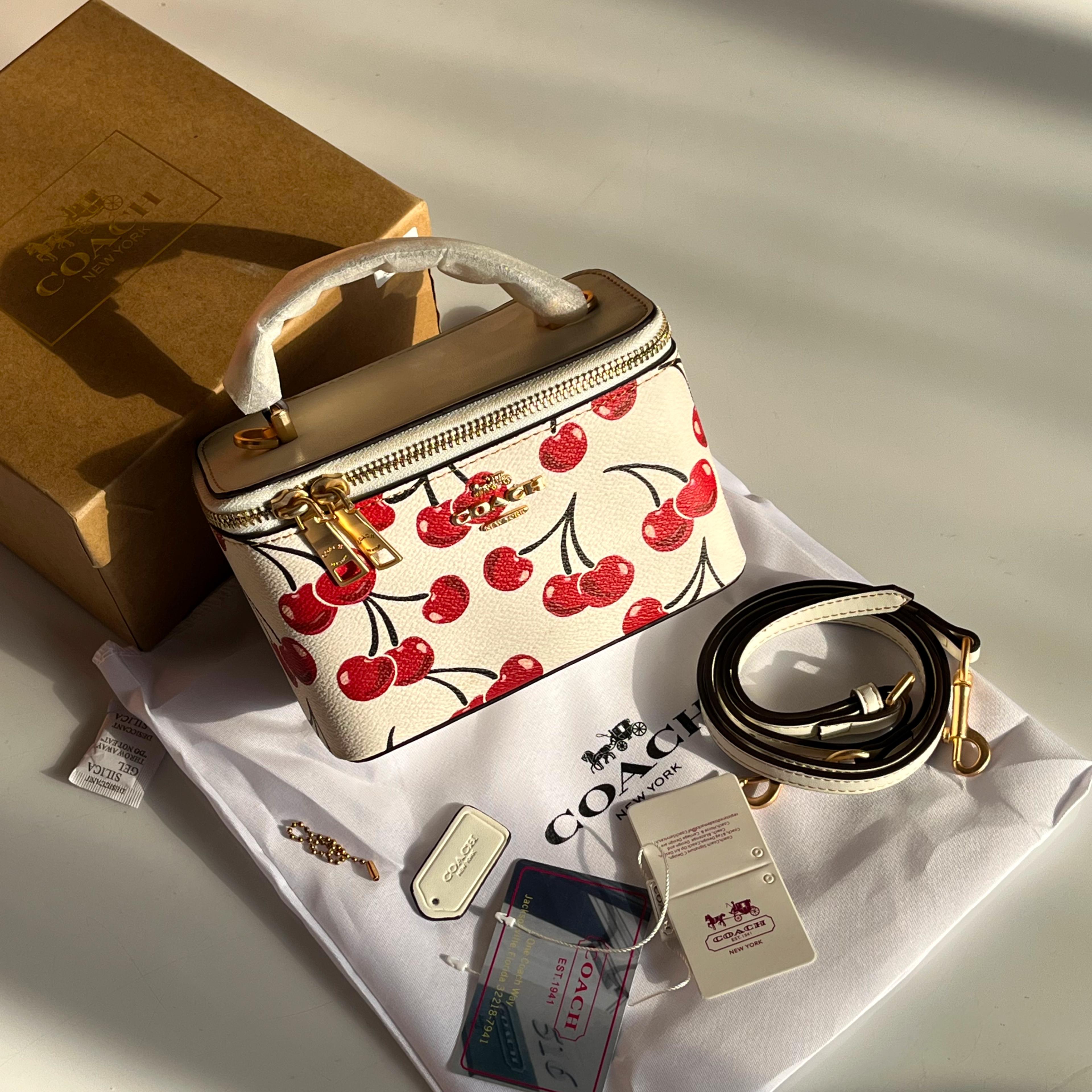 Cosmetic Case Cherry Print