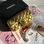 Chanel - Pearl Flap Bag - Golden