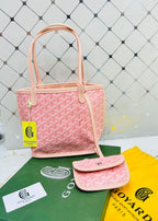 Goyard Tote Bag - Marshmallow Pink (Mini With Pouch)