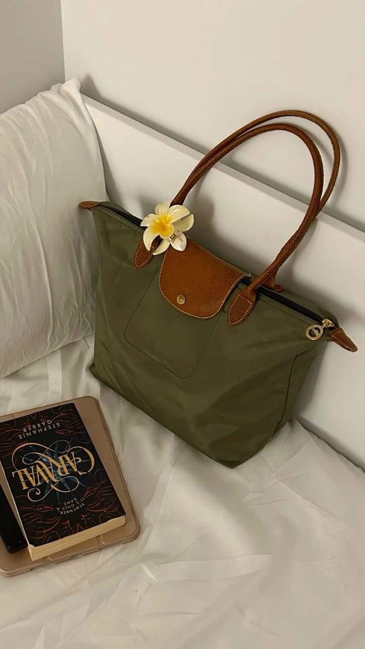 Long Champ Tote Large - Olive Green