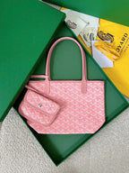 Goyard Tote Bag - Marshmallow Pink (Mini With Pouch)