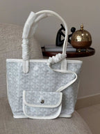 Goyard Tote Bag - White (Mini With Pouch)
