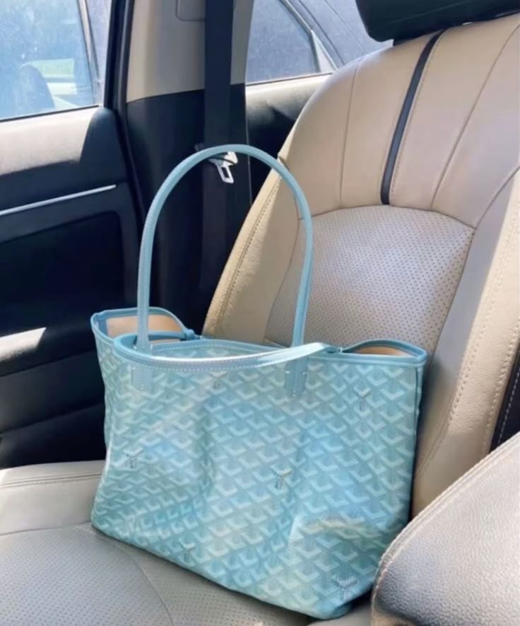 Goyard Tote Bag - Blue (Large With Pouch)