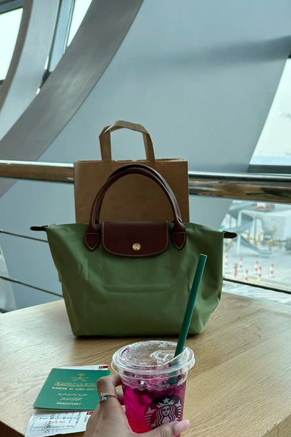 Long Champ Tote Large - Olive Green