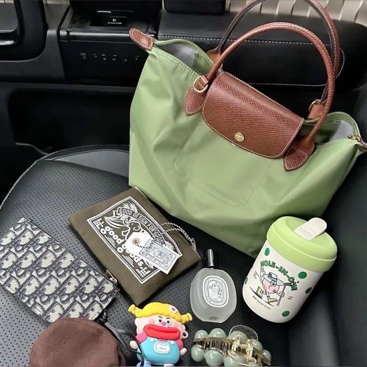 Long Champ Tote Large - Sage Green