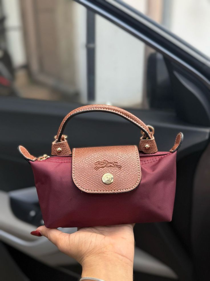 Long Champ Crossbody MINI - Maroon