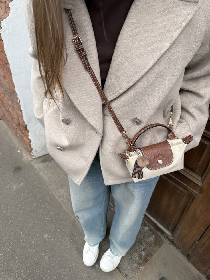 Long Champ Crossbody MINI -  Beige