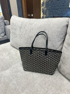 Goyard Tote Bag - Black (Large With Pouch)